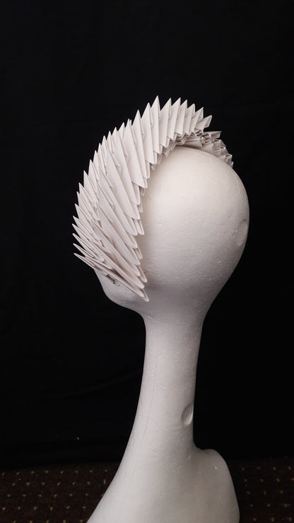 Gaia - Ivory Origami Headpiece image 4