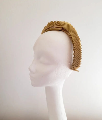 Aslaug - Gold Origami Headpiece image 3