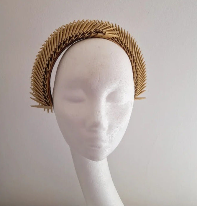 Aslaug - Gold Origami Headpiece image 2
