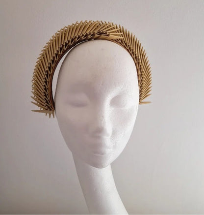 Aslaug - Gold Origami Headpiece image 2
