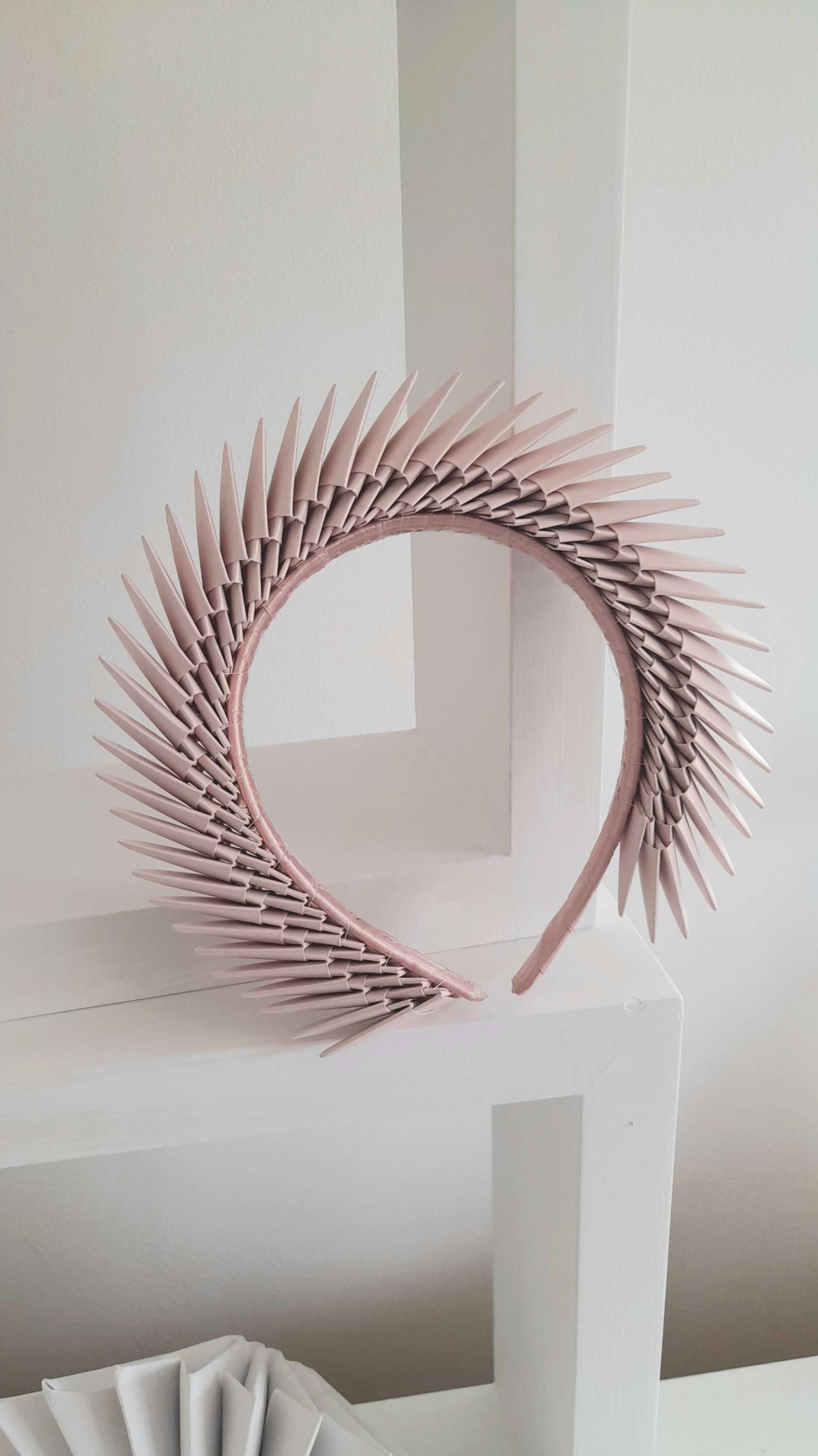 'Maia' - Rose Gold Origami Headpiece image 0