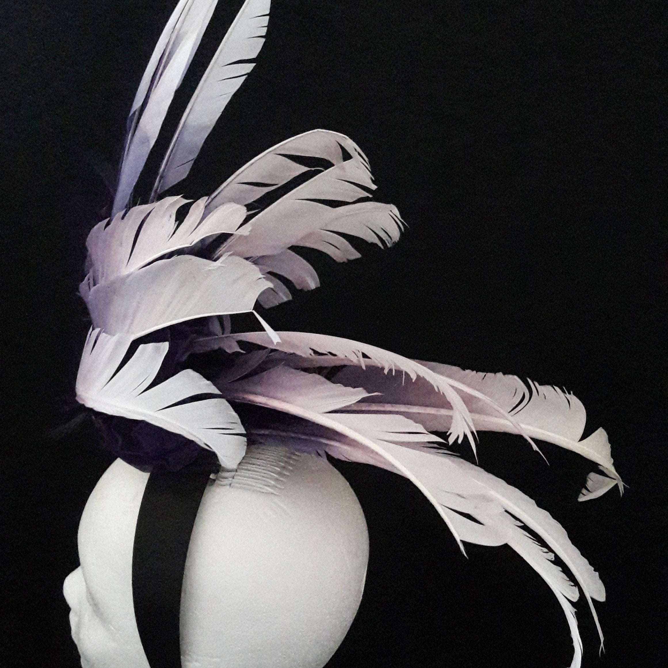 'Torunn' Feather Headpiece with Swarovski Crystals image 4