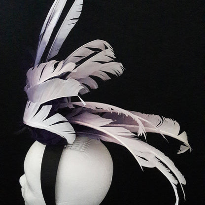 'Torunn' Feather Headpiece with Swarovski Crystals image 4