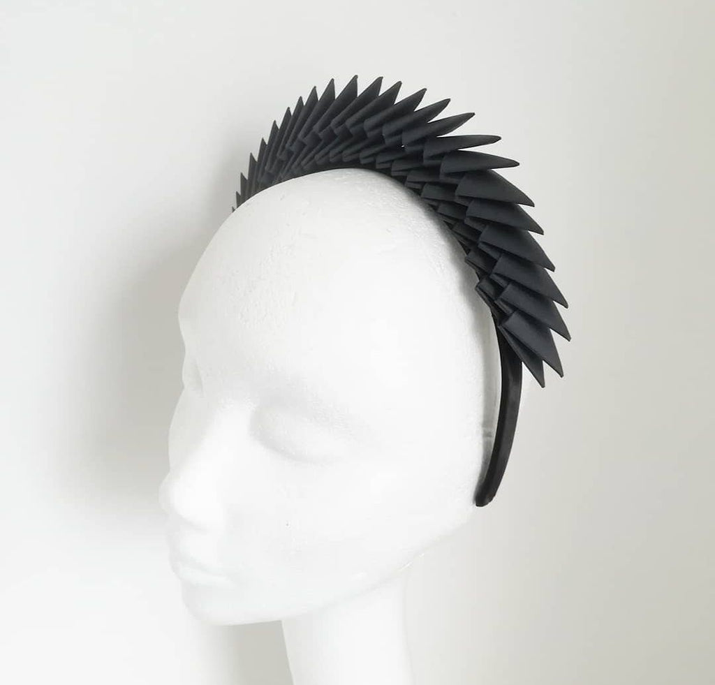 Maia - Black Origami Headpiece  image 1