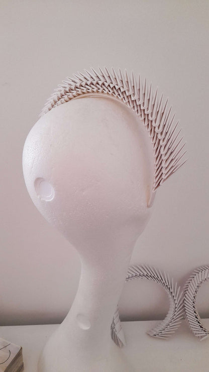 'Maia' - Ivory Origami Headpiece image 4
