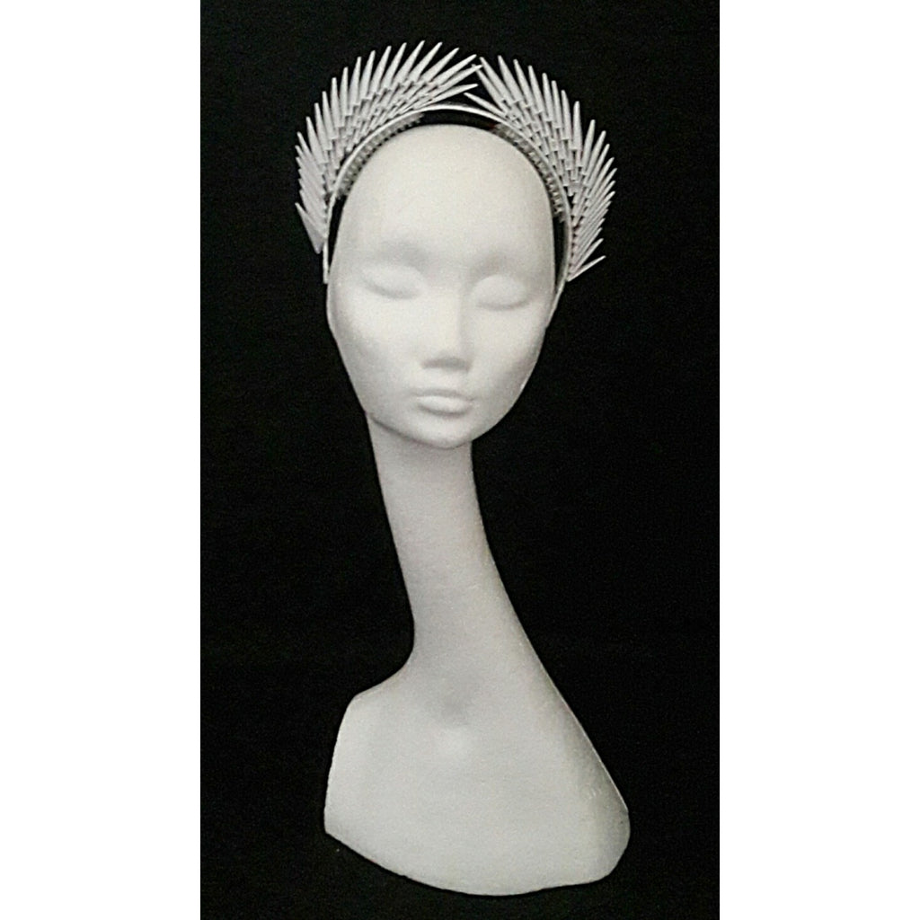Hestia White Origami Headpiece image 4