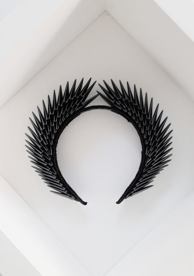 Hestia - Black Origami Headpiece image 0