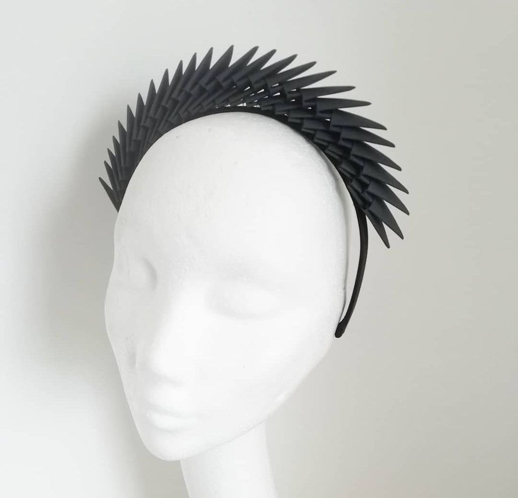 Maia - Black Origami Headpiece  image 4
