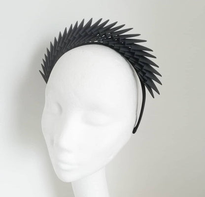 Maia - Black Origami Headpiece  image 4