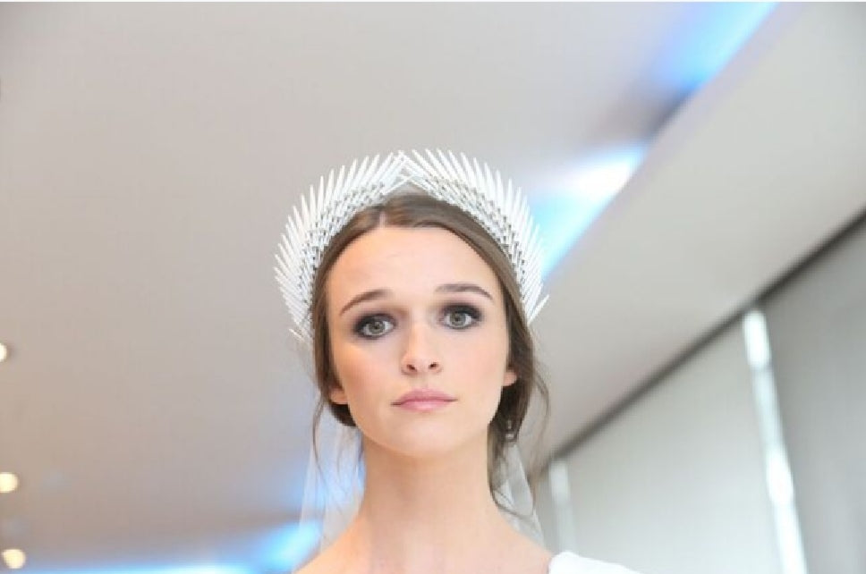 Hestia - Ivory Origami Headpiece image 2